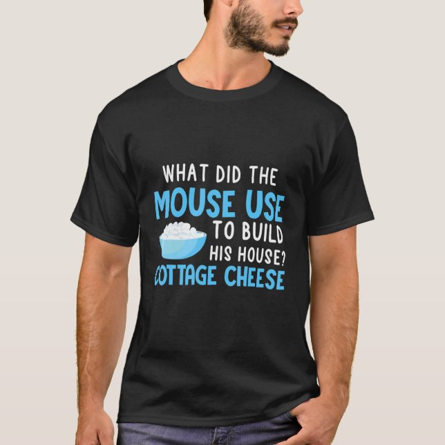 Camiseta Mouse Construiu Seu Queijo De Algodão (Frente)