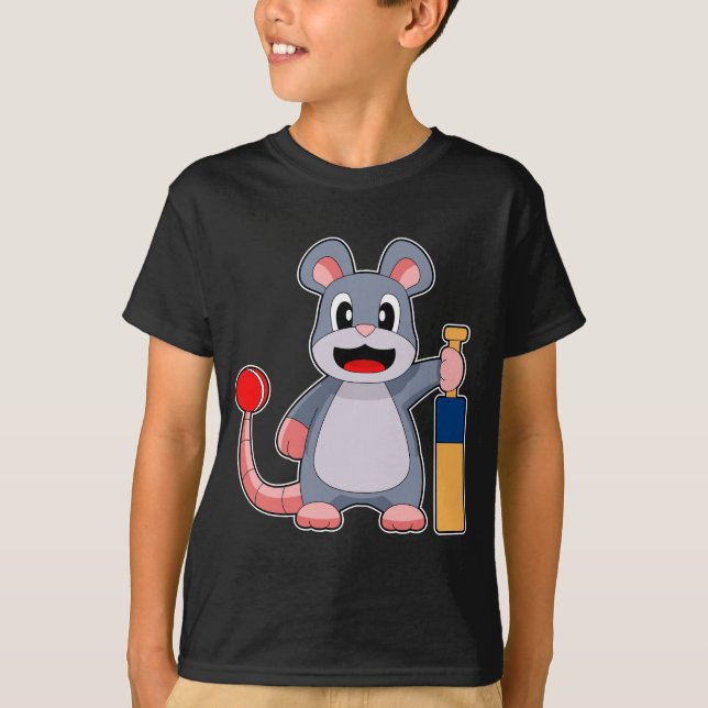 Camiseta Mouse Cricket bat (Frente)