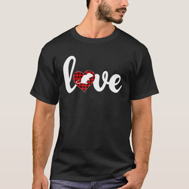Camiseta Mouse Lover Buffalo Xadrez Amor Dia de os namorado (Frente)