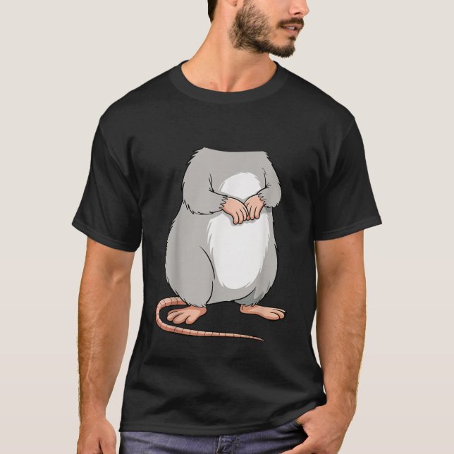 Camiseta Mouse Rat Shirt Adult Kids Men Women Body Mouse Ra (Frente)