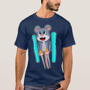 Camiseta Mouse Skier Ski Winter sport