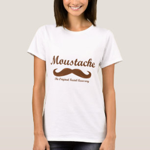 Camiseta Moustache - o acessório facial original