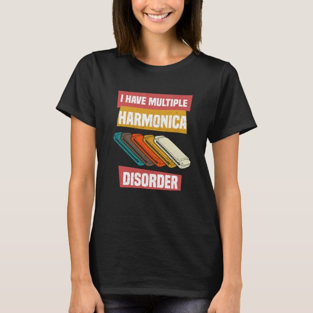 Camiseta Mouth Organ French Harp & Harmonica Player (Frente)