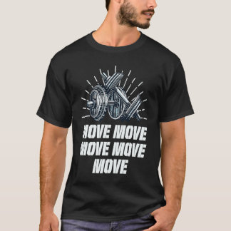 Camiseta Mover Cotação Motivacional do Workout Gym Inspirac