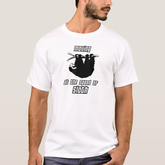 Camiseta Mover-se na velocidade da preguiça (Frente)