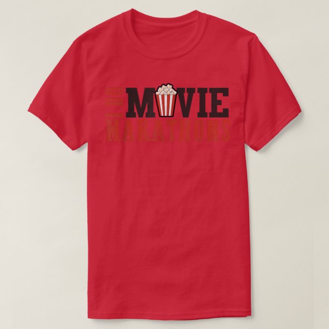 Camiseta Movie marathons family movie night movie lover fil (Frente do Design)