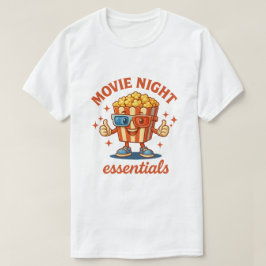 Camiseta Movie Night Essentials - Cartoon de Pipoca Diverti