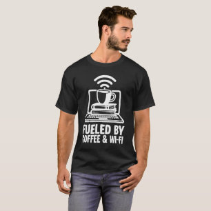 Camiseta Moviendo-se com Café e Wi-Fi - Trabalho Remoto Div