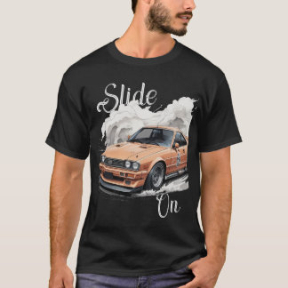 Camiseta "Movimentação de carro com fumaça e energia