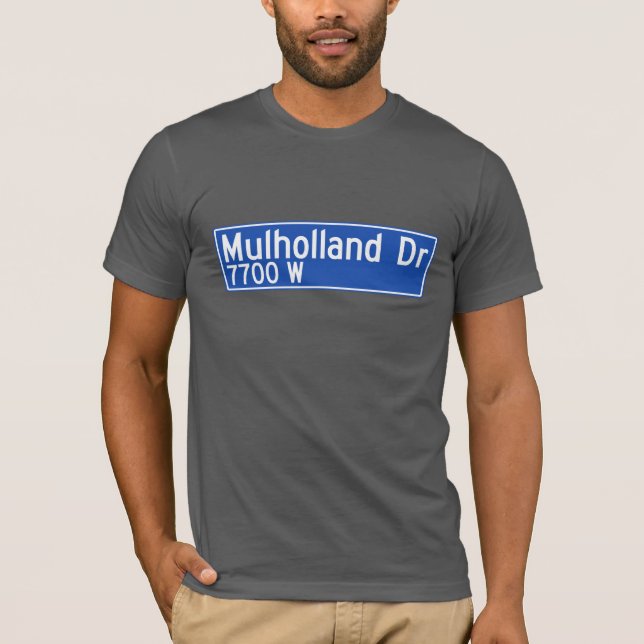 Camiseta Movimentação de Mulholland, Los Angeles, sinal de (Frente)