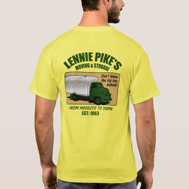 Camiseta Movimentação e armazenamento de Lenny Pike (Verso)