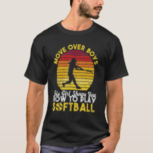 Camiseta Movimente-se sobre Meninos que esta Garota mostra