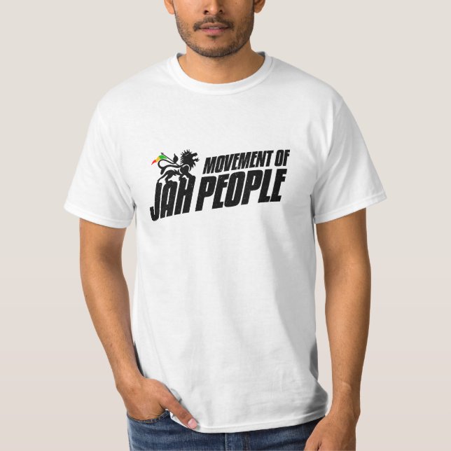 Camiseta Movimento de Jah Pessoas Rasta Leão de Judah Regga (Frente)
