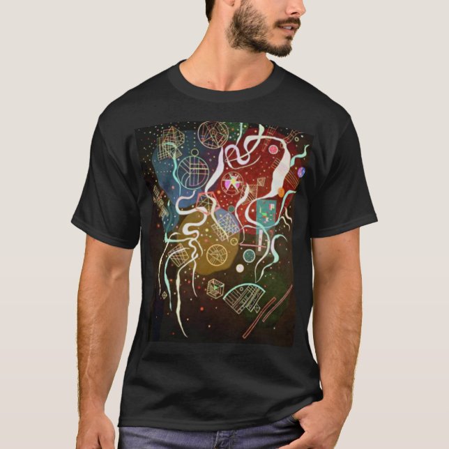 Camiseta Movimento Kandinsky I - Pintura Abstrato (Frente)