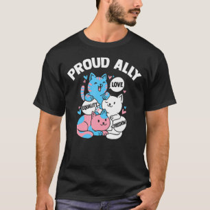 Camiseta Movimento Orgulho Ally Gay Lgbtq Orgulho Transgêne