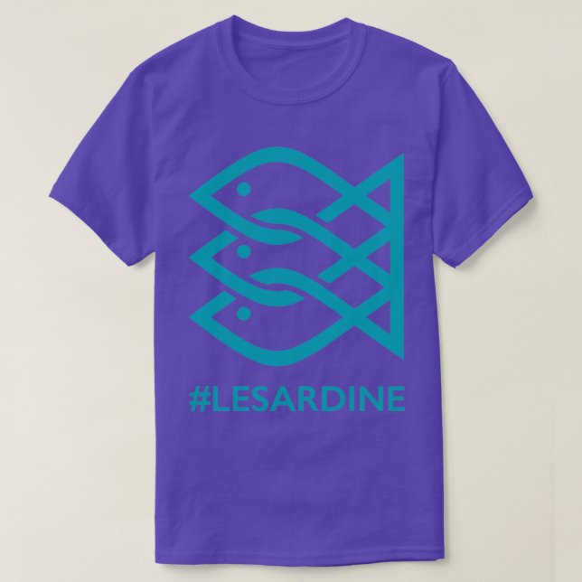 Camiseta Movimento Sardine Anti-Salvini Anti-Lega Paz  (Frente do Design)