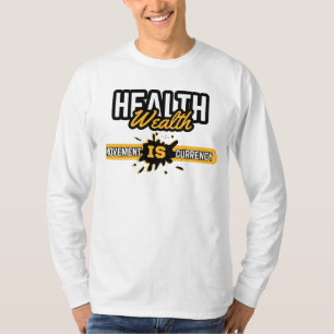 Camiseta Movimento Saúde É Riqueza Amarelo Ousado Empoderam