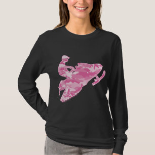 Camiseta Movimento Snowmobiler Rosa