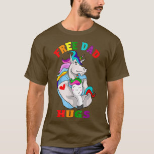 Camiseta Movimento social LGBT o pai livre abraça mulheres