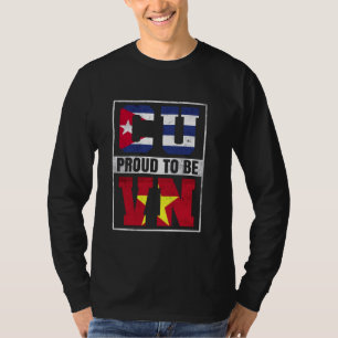 Camiseta Movimento vietnamita cubano e vietnamita orgulhoso