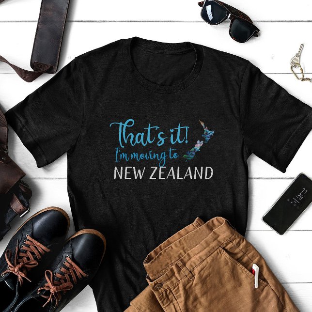 CAMISETA MOVING TO NEW ZEALAND KIWI PAUA (Criador carregado)