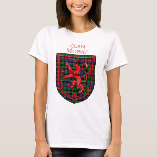 Camiseta Mowat Tartan Scottish Xadrez Lion Rampant