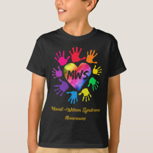 Camiseta Mowat Wilson Syndrome A Consciência Mãos Presente