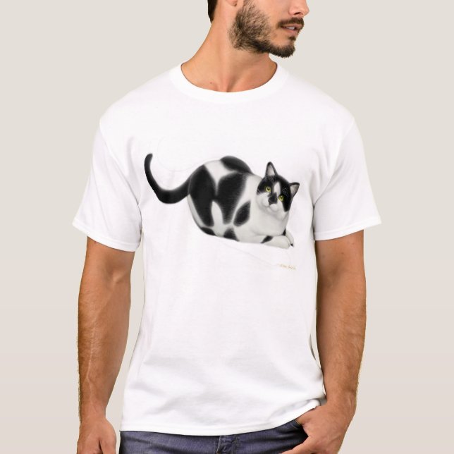 Camiseta Moxie o t-shirt do gato (Frente)
