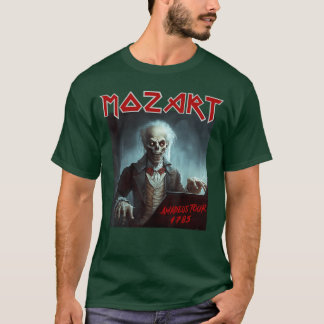 Camiseta Mozart Divertido HeavyMetal s Vintage Sarcástico M