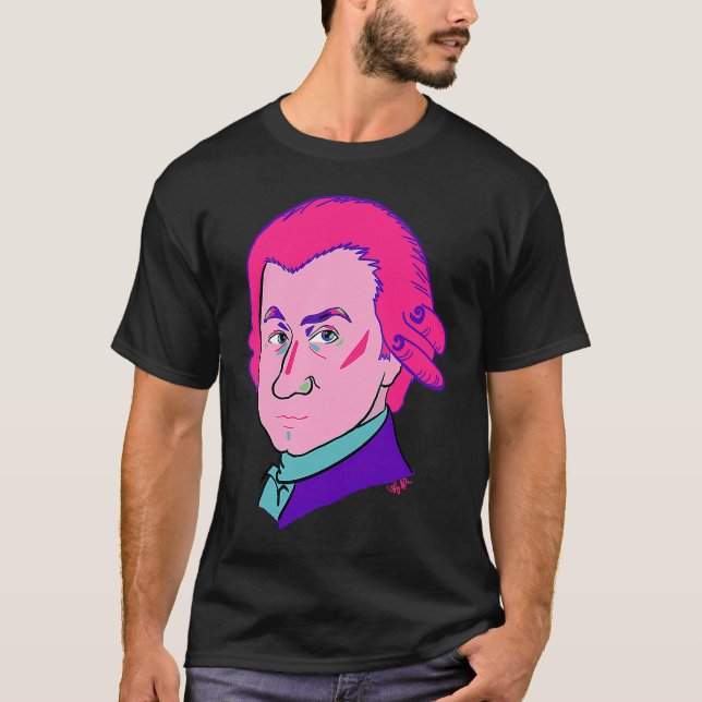 Camiseta Mozart in Color (Frente)