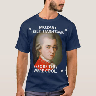 Camiseta Mozart usou hashtags antes de serem legal
