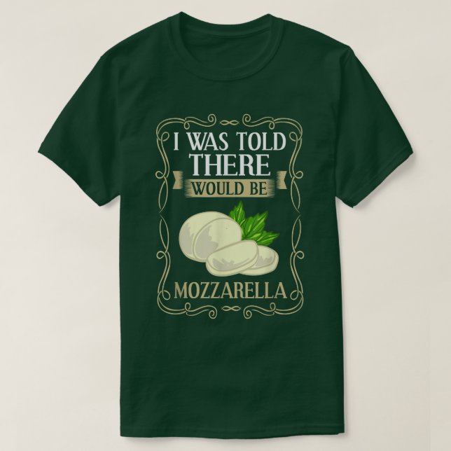 Camiseta Mozzarella Cheese Recipes Buffalo Italian Fresh236 (Frente do Design)