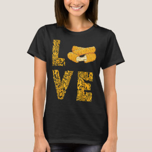 Camiseta Mozzarella Sticks Leopard Love Cheese Sticks Comid