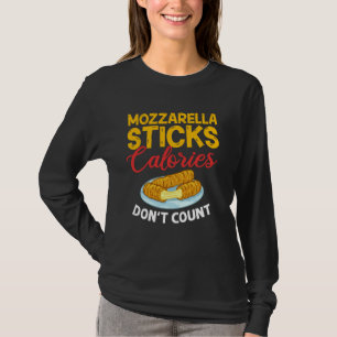 Camiseta Mozzarella Sticks Receita de Comida Engraçada