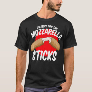 Camiseta Mozzarella Sticks Snack Estou aqui para a Rua de q