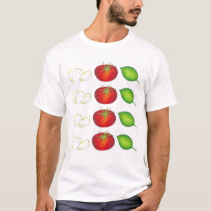 Camiseta Mozzarella Tomato Basil Itália Cozinhar Comida Cap
