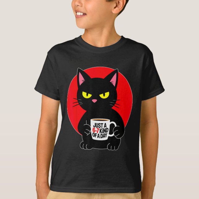 Camiseta Mpy 6 7 Meme Cat Funny Gen Alpha Six Seven Cat Lov (Frente)