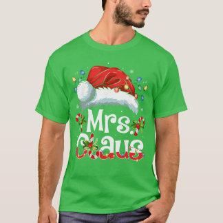 Camiseta Mr and Mrs Claus Couples Matching Christmas Pajama