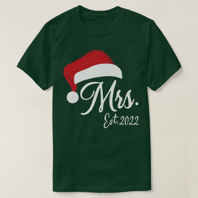 Camiseta Mr Claus & Mrs Claus Est  (Frente do Design)