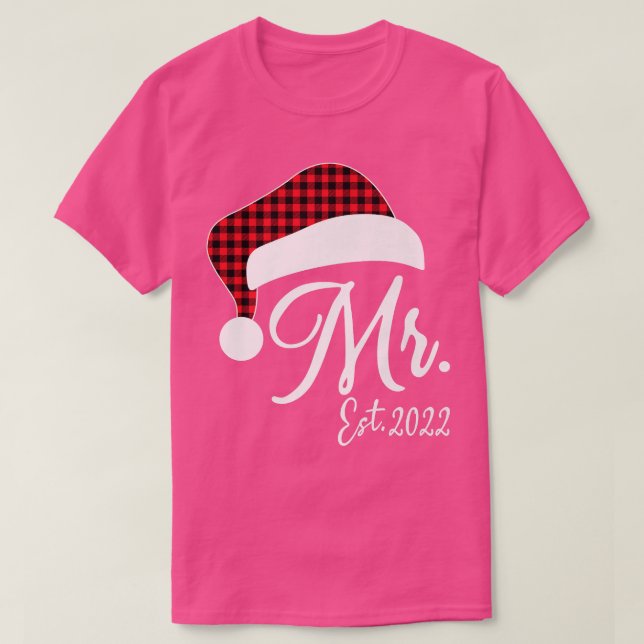 Camiseta Mr Claus & Mrs Claus Est (Frente do Design)