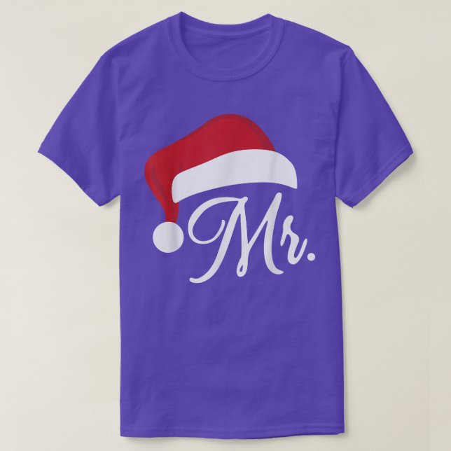 Camiseta Mr Claus & Mrs Claus Est (Frente do Design)