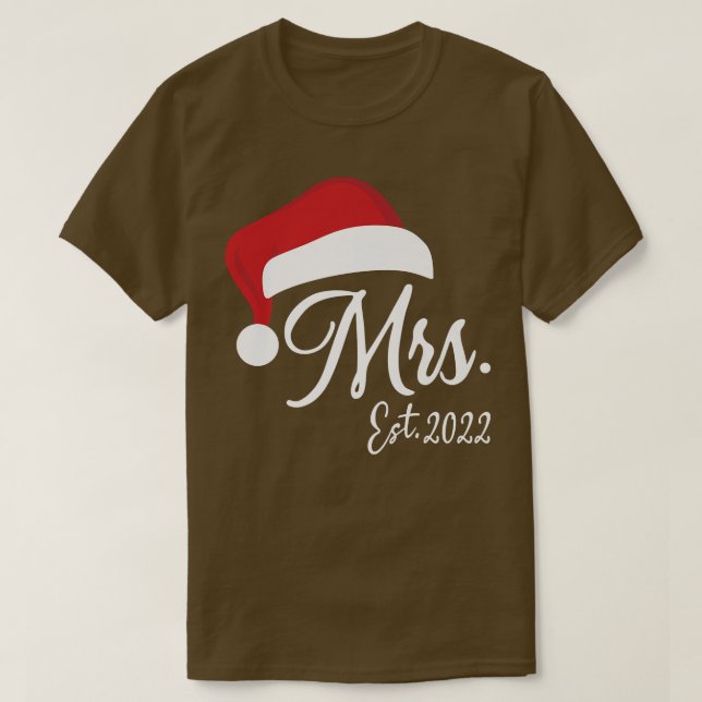 Camiseta Mr Claus & Mrs Claus Est (Frente do Design)