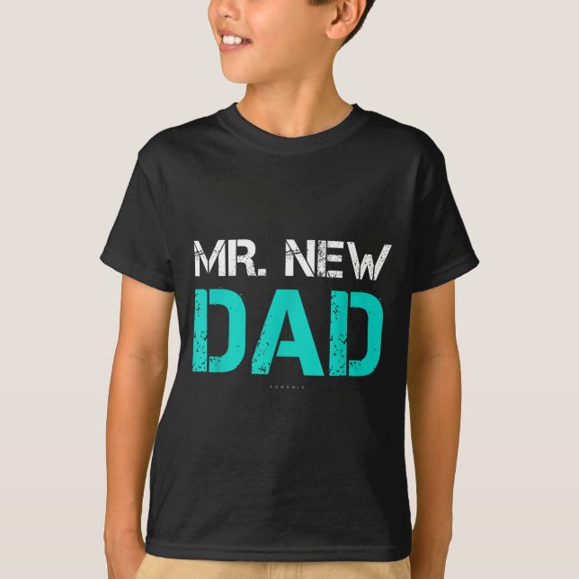 Camiseta Mr. New Dad . Funny New Dad Tee Shirts  (Frente)