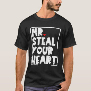 Camiseta Mr Steal Your Heart Valentines Day Funny V-Day Boy