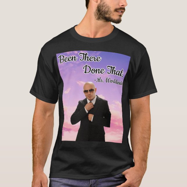 Camiseta Mr. Worldwide Tapeçaria Por Maddie (Frente)