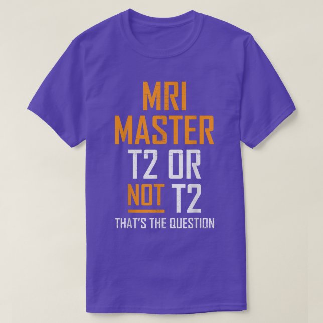 Camiseta MRI Master Technologist MRI Tech Apparel  (Frente do Design)