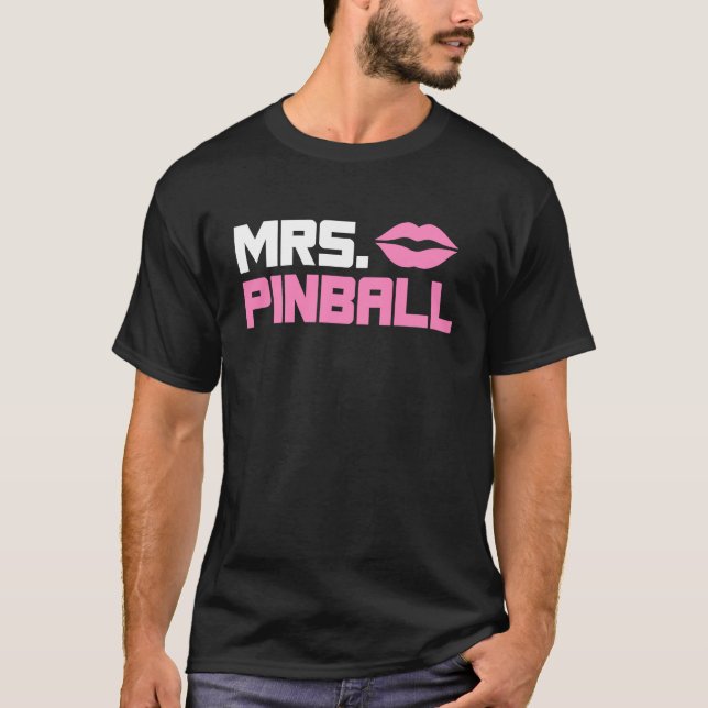 Camiseta Mrs Pinball slot machine gamer partner look men (Frente)
