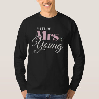 Camiseta Mrs Young Bachelorette Cute Engagement