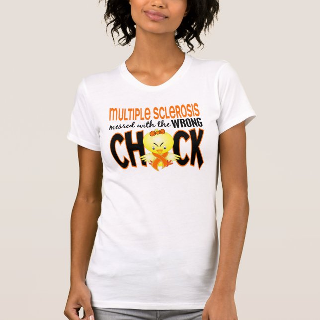 Camiseta MS da esclerose múltipla sujado com o pintinho (Frente)