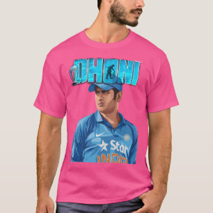 Camiseta MS Dhoni rei da equipe de críquete indiana